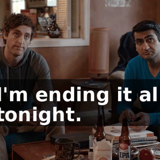 I'm ending it all tonight.