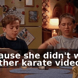 Because she didn't want another karate video.