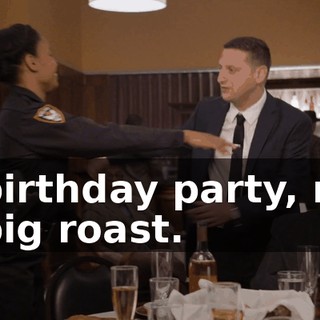 a birthday party, not a pig roast.