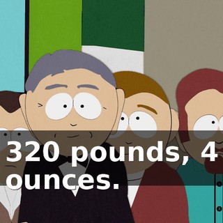 320 pounds, 4 ounces.