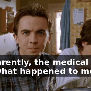 Apparently, the medical term for what happened to me is