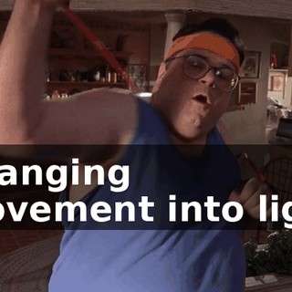 ♪ Changing movement into light ♪
