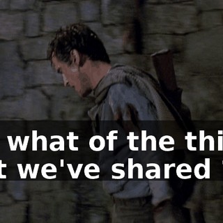 But what of the things that we've shared ?