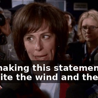 for making this statement, despite the wind and the cold