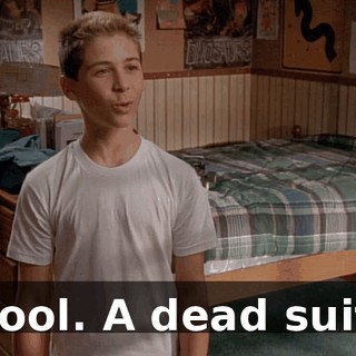 Cool. A dead suit.