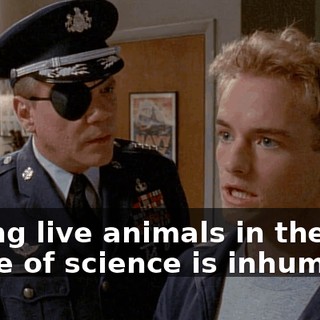Killing live animals in the name of science is inhumane.