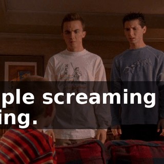 People screaming and hating.