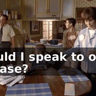 Could I speak to one, please?