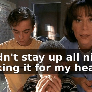 I didn't stay up all night making it for my health.