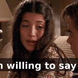 I'm willing to say it.
