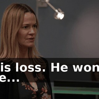 His loss. He won't be...