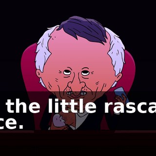 on the little rascal's face.