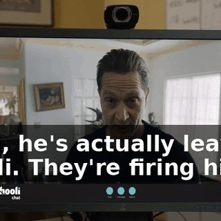 Well, he's actually leaving Hooli. They're firing him.