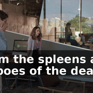 from the spleens and buboes of the dead.
