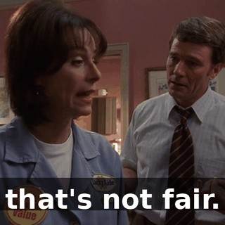 that's not fair.