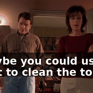 maybe you could use that to clean the toilet.