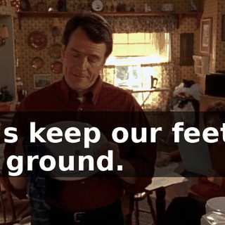 Let's keep our feet on the ground.