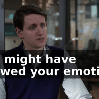 you might have allowed your emotions
