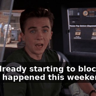 I'm already starting to block out what happened this weekend.