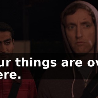 Your things are over there.