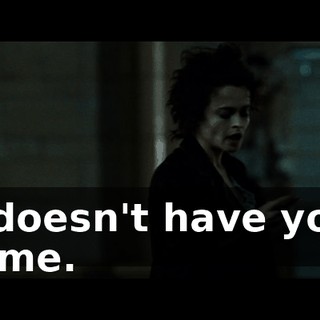 It doesn't have your name.