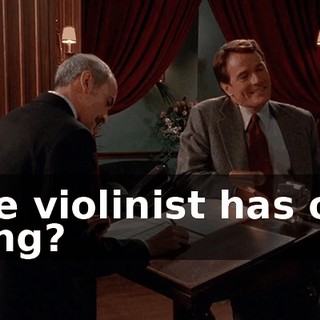 The violinist has our song?