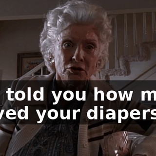 and told you how much I loved your diapers.