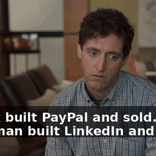 Musk built PayPal and sold. Hoffman built LinkedIn and sold.