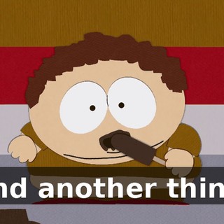 And another thing,