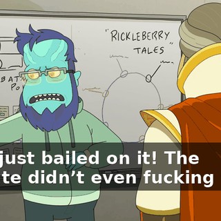 They just bailed on it! The website didn’t even fucking work!