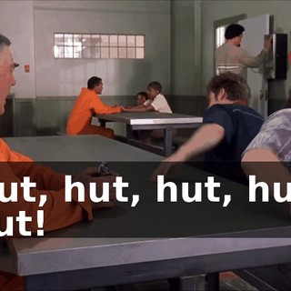 Hut, hut, hut, hut, hut!