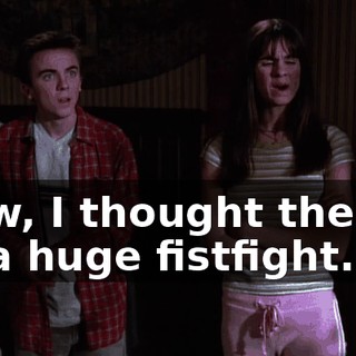 Wow, I thought there'd be a huge fistfight.