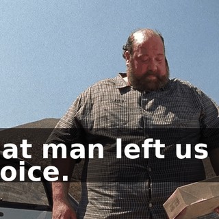 That man left us no choice.