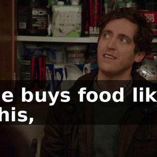 he buys food like this,
