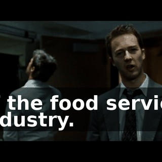 of the food service industry.