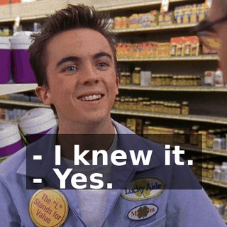 - I knew it. - Yes.