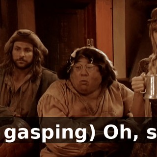 (all gasping) Oh, shit!