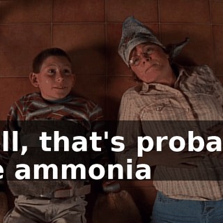 Well, that's probably the ammonia