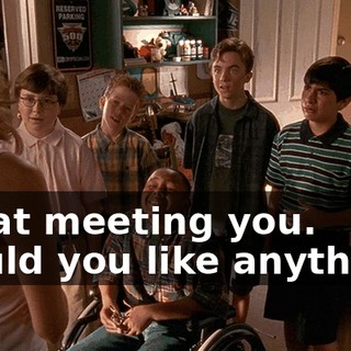 Great meeting you. Would you like anything?