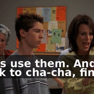 Let's use them. And back to cha-cha, finish.