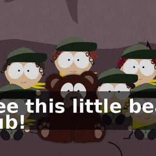 See this little bear cub!