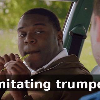 [imitating trumpet]