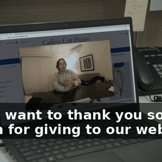 and I want to thank you so much for giving to our website.
