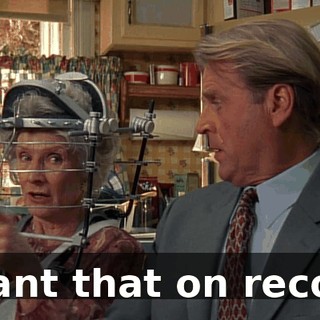 I want that on record.