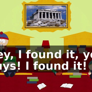 Hey, I found it, you guys! I found it!