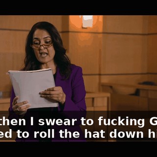 "And then I swear to fucking God, he tried to roll the hat down his arm