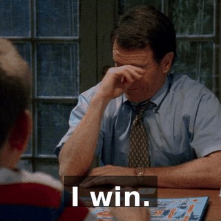 I win.