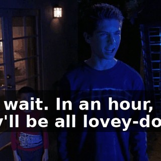 Just wait. In an hour, they'll be all lovey-dovey.