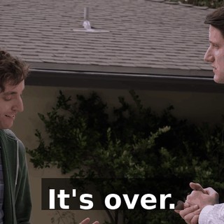 It's over.