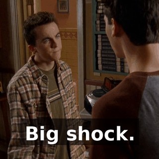 Big shock.
